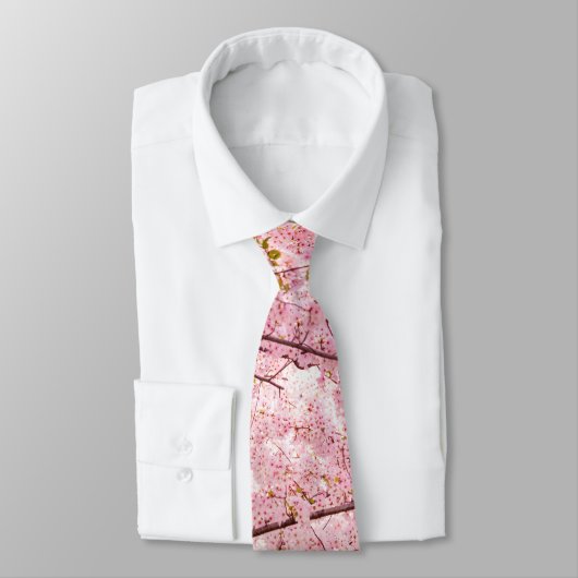 Cravate Cerisiers en fleurs (Attaché)