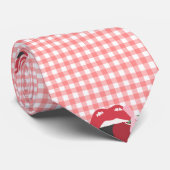 Cravate Cerry Red Coquette Hot Lips (Roulé)