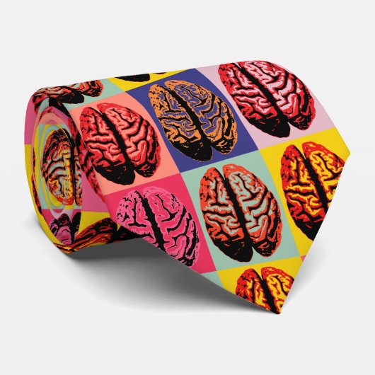 Cravate Cerveau d'art de bruit (Roulé)