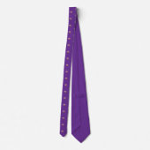 Cravate Cerveau humain coloré violet (Dos)