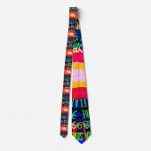 Cravate Cerveau Vaporwave Rétro Trippy (Dos)