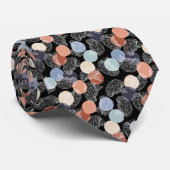 Cravate Cerveaux vintages en noir (Roulé)