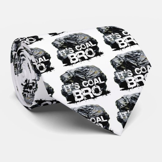 Cravate c'est bro de charbon (Roulé)