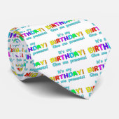 Cravate C'est mon anniversaire ! Donnez-moi les présents ! (Roulé)