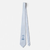 Cravate C'est un Garçon Bleu En vichy Genre Révéler Nouvea (Devant)