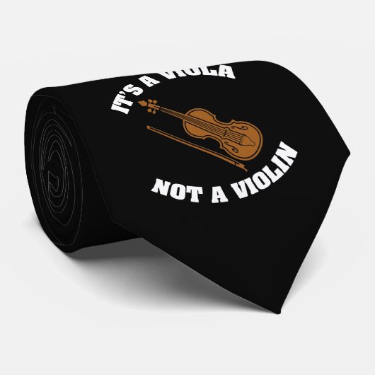 Cravate C'est violon d'alto pas - instrument drôle de (Roulé)