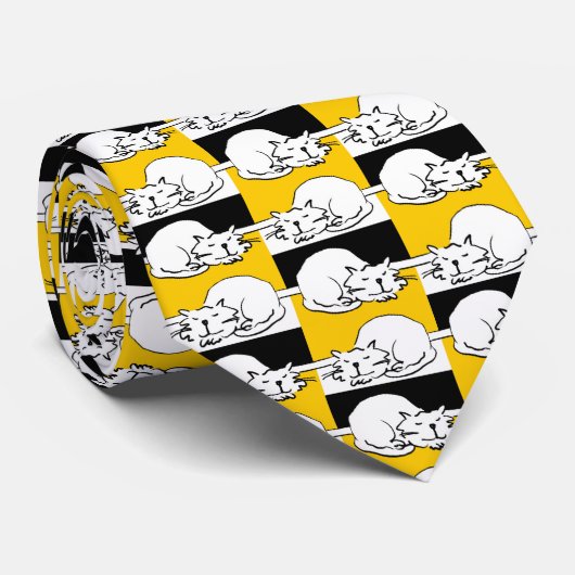 Cravate Cette conception de chats (Roulé)