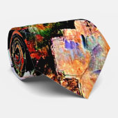 Cravate Cezanne - Vue à travers les arbres (Roulé)