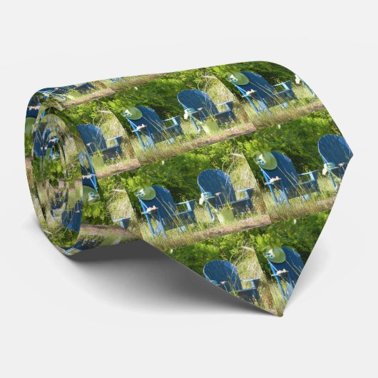 Cravate Chaises de jardin d'Adirondack (Roulé)