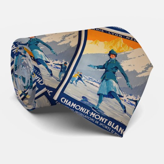 Cravate Chamonix - Mont Blanc (Roulé)