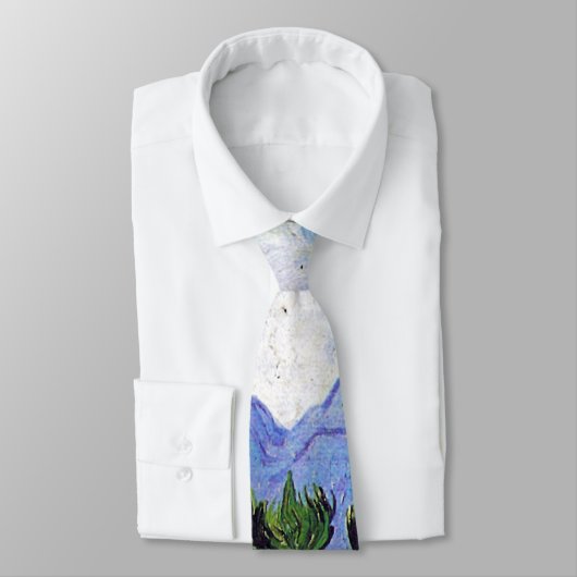 Cravate Champ blé avec Cypress Van Gogh Art (Attaché)