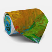 Cravate Champ de blé avec Cyprès, Van Gogh (Roulé)