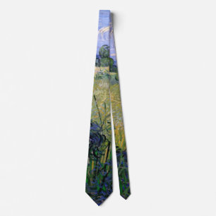 Cravate Champ de blé vert avec cyprès par Vincent van Gogh