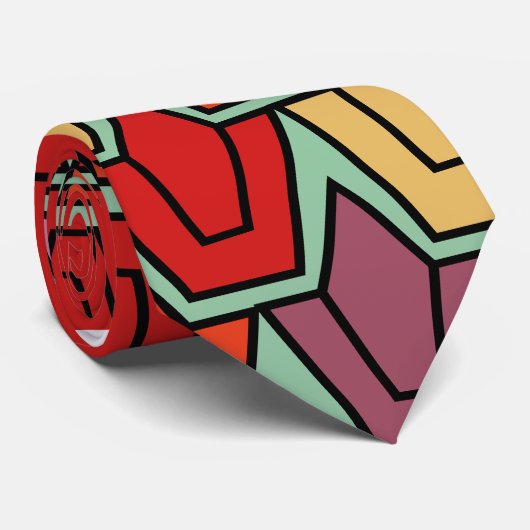 Cravate Champ de tulipe mixte (Roulé)