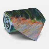 Cravate Champ herbeux avec des arbres (Roulé)
