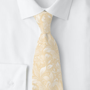Cravate Champagne Botanique Batik