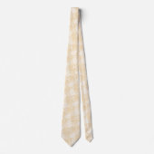 Cravate Champagne Floral Batik (Devant)