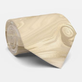 Cravate Champagne Light Brown Élégant Abstrait (Roulé)