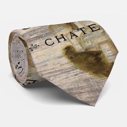 Cravate champignon botanique rustique hipster (Roulé)