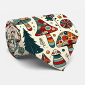 Cravate Champignons de fête (Roulé)