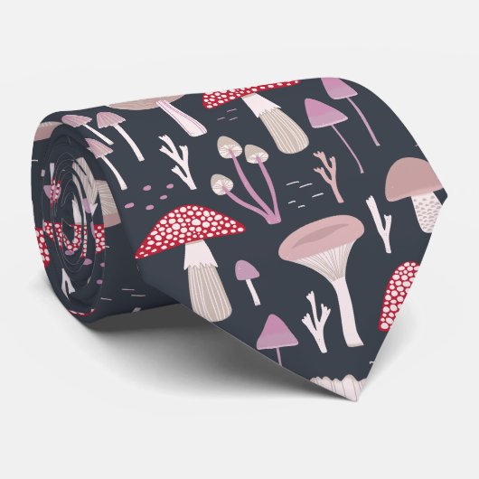 Cravate Champignons des Toadstool de champignons (Roulé)
