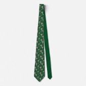 Cravate Champignons Hunter Green | Cadeau de mariage pour (Devant)