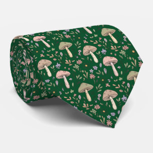 Cravate Champignons Hunter Green Cadeau de mariage pour