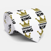 Cravate Champion de roi de croquet (Roulé)