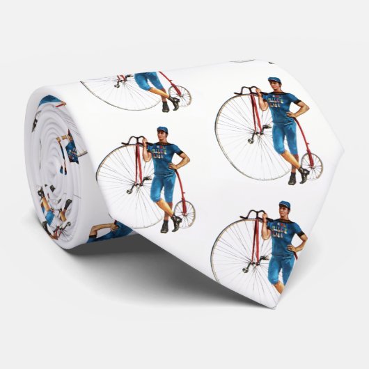 Cravate Championnat vintage de vélo (Roulé)