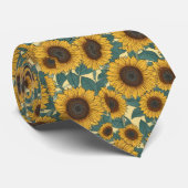 Cravate Champs de tournesol (Roulé)