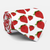 Cravate Champs fraises (Roulé)