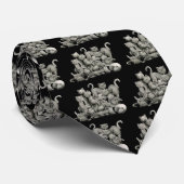 Cravate chanceuse de 13 chats noirs (Roulé)