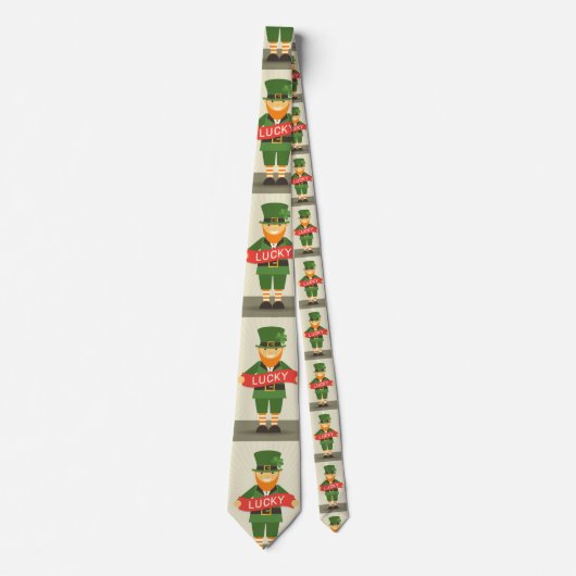 Cravate chanceux leprechaun (Devant)