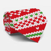Cravate Chandail de Noël confit style vacances (Roulé)