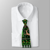 Cravate Chandail de Noël moche drôle (Attaché)