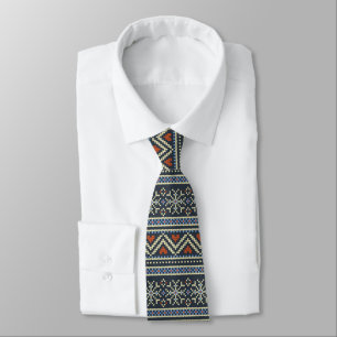 Cravate Chandail de Noël nupti motif de style nordique