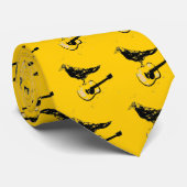 Cravate chant de guitare raven (Roulé)