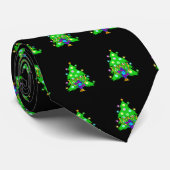 Cravate Chanukkah et Noël (Roulé)