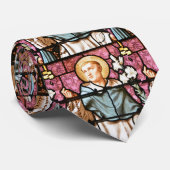 Cravate Chapelet St Dominic de fenêtre d'église en verre (Roulé)