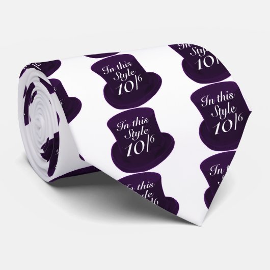 Cravate Chapelier fou - pourpre (Roulé)