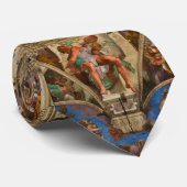 Cravate Chapelle Sixtine Plafond par Michelangelo Buonarro (Roulé)