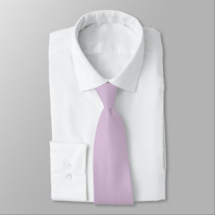 Cravate Chardon violet uni pastel ton
