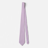 Cravate Chardon violet uni pastel ton (Devant)