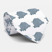 Cravate charge de rhino fou (Roulé)