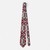 Cravate Charme floral de la rose intemporelle (Devant)