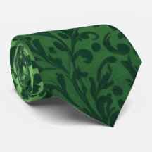 Charme Vintage Foliage Vert Élégant Vert