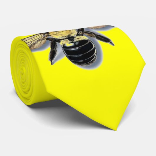 Cravate charpentier-abeille BZZZ (Roulé)