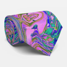 Chartreuse Abstraite cool et Hot Pink Super Retro