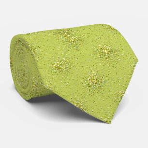 Cravate Chartreuse Glitter Faux Soie Gentilhomme Audacie