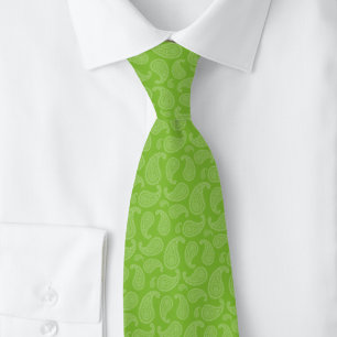 Cravate Chartreuse Paisley